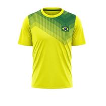 Camisa Braziline Licenciada Brasil Regia Masculino Adulto - Ref 02300535708 - Tam P ao GG