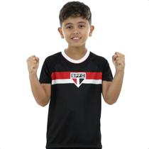 Camisa Braziline São Paulo Pristine Preta - Infantil