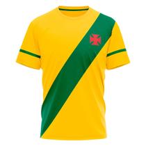 Camisa Braziline Vasco da Gama Brasil Manicoré Infantil Amarelo Verde