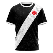 Camisa Braziline Vasco da Gama Building Masculina Preto Branco Camisa Braziline Vasco da Gama Building Masculina Preto Branco