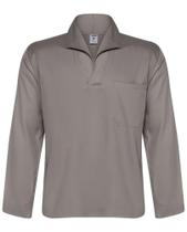 Camisa brim cinza manga longa profissional construção civil indústria uniforme
