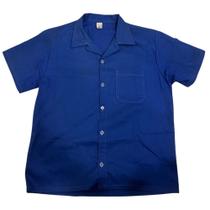 Camisa Brim Manga Curta Azul M Botao - EQPRO Camisa Brim Manga Curta Azul M Botao - EQPRO