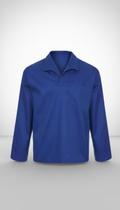 Camisa Brim Manga Longa Uniforme Profissional Azul Camisa Brim Manga Longa Uniforme Profissional Azul