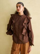 Camisa bromélia babados