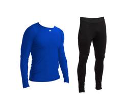Camisa Calça Térmica Segunda Pele Compressão Proteção UV Tamanho Normal e Plus Size Kanxa