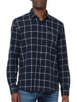 Camisa Calvin Klein Jeans Masculina Regular Dark Plaid Excl Azul Marinho