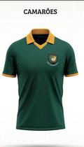 Camisa Camaroes Leopardos Time Seleção Africana Mundial Licenciada Futebol leões indomáveis Biyik 1982 TAMANHO:M Camisa Camaroes Leopardos Time Seleção Africana Mundial Licenciada Futebol leões indomáveis Biyik 1982 TAMANHO:M