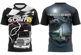 Camisa Caminhão Amantes Da Noite Camiseta Caminhoneiro Estradeiro