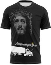 Camisa Caminhão Eu Sonho Deus Realiza Caminhoneiro Camiseta Abençoado Por Deus Gbn - 3F Sports