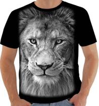 Camisa Camiseta 7644 Leão lion judah rei selva