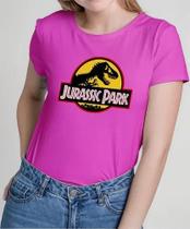 Camisa Camiseta Adulto Masculina Feminina Algodão Filme Dinossauro Jurassicc Park MD2
