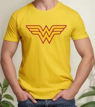Camisa Camiseta Adulto Masculina Feminina Algodão Mulher Maravilha Heroína MD1