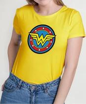 Camisa Camiseta Adulto Masculina Feminina Algodão Mulher Maravilha Heroína MD2