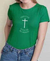 Camisa Camiseta Adulto Masculina Feminina Algodão Porque Ele Vive Eu Posso Crer No Amanhã M1