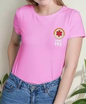 Camisa Camiseta Adulto Masculina Feminina Algodão Uniforme Profissional Samu Socorrista