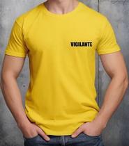 Camisa Camiseta Adulto Masculina Feminina Algodão Uniforme Vigilante Vigia Guarda Segurança MD1