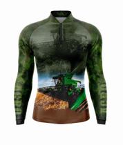 Camisa Camiseta Agro Uv Agricultura Colheitadeira Gll-08