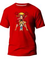 Camisa Camiseta Algodão Anime Luffy