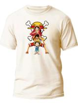 Camisa Camiseta Algodão Anime Luffy