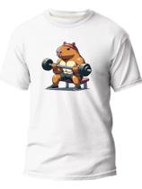 Camisa Camiseta Algodão Capivara Gym