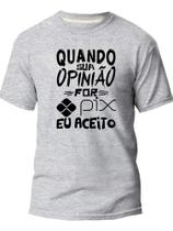 Camisa Camiseta Algodão Estampada Oferta PIX