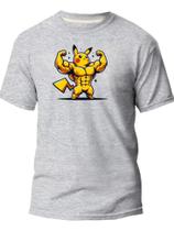 Camisa Camiseta Algodão Pikachu Gym