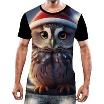 Camisa Camiseta Animais Corujas Misticas Aves Noturnas HD 20