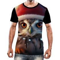 Camisa Camiseta Animais Corujas Misticas Aves Noturnas HD 27