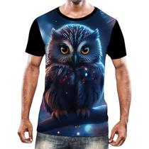 Camisa Camiseta Animais Corujas Misticas Aves Noturnas HD 7 Camisa Camiseta Animais Corujas Misticas Aves Noturnas HD 7