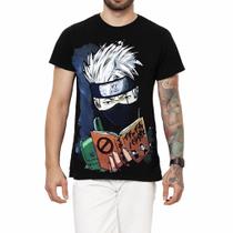 Camisa Camiseta Anime Naruto Algodão Unissex Adulto Infantil Kakashi Itachi Madara