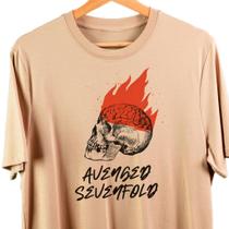 Camisa Camiseta Avenged Seuenfold Fire Malha Premium 100% Algodão