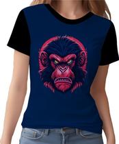 Camisa Camiseta Babuino Macaco Gorila Face Animais Selva 1