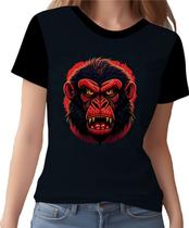 Camisa Camiseta Babuino Macaco Gorila Face Animais Selva 2