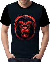 Camisa Camiseta Babuino Macaco Gorila Face Animais Selva 5 Camisa Camiseta Babuino Macaco Gorila Face Animais Selva 5