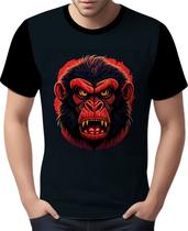 Camisa Camiseta Babuino Macaco Gorila Face Animais Selva 5