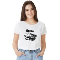 Camisa Camiseta BabyLook Feminina T-shirt 100% Algodão Carro Opala Colecionador