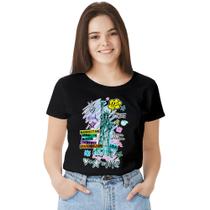 Camisa Camiseta BabyLook Feminina T-shirt 100% Algodão NYC Estado Usa - PRIMUS