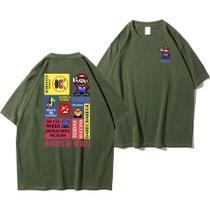 Camisa camiseta básica streetwear "Mario Power"