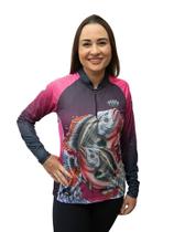 Camisa Camiseta Blusa de Pesca familia masculino feminino infantil tilápia com proteção uv50