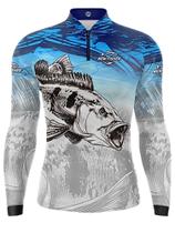Camisa Camiseta Blusa de Pesca Tucunaré Familia Masculino Feminino e Infantil Igual com uv50
