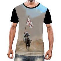 Camisa Camiseta Cavaleiros Templários Cruzadas Armaduras 1