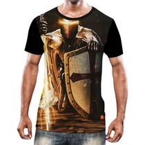 Camisa Camiseta Cavaleiros Templários Cruzadas Armaduras 11