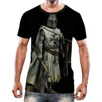Camisa Camiseta Cavaleiros Templários Cruzadas Armaduras 3