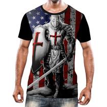 Camisa Camiseta Cavaleiros Templários Cruzadas Armaduras 5