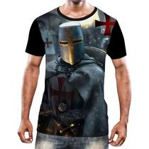 Camisa Camiseta Cavaleiros Templários Cruzadas Armaduras 7