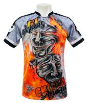 Camisa/Camiseta Chora agora Ri depois Fire Camisa/Camiseta Chora agora Ri depois Fire