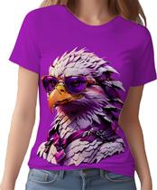Camisa Camiseta Color Animais com Óculos Águia Moderna HD 2 Camisa Camiseta Color Animais com Óculos Águia Moderna HD 2