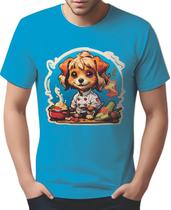 Camisa Camiseta Color Chefe Cachorro Cozinheiro Cozinha 1