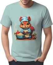 Camisa Camiseta Color Chefe Esquilo Cozinheiro Cozinha 1