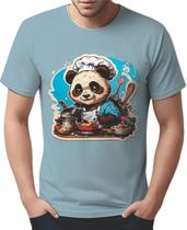 Camisa Camiseta Color Chefe Panda Cozinheiro Cozinha 1